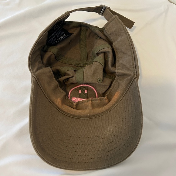 🤩 3 for $20 / Volcom Ball Cap Green with Pink Smiley Face Logo - Picture 4 of 7